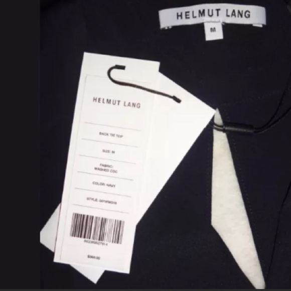 $360 Helmut Lang Vintage Top Medium Split Back Silk Wear 2 Ways Open Slit Back - Picture 10 of 16